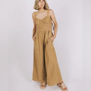 Free People After All Ruched Jumpsuit